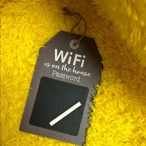 Chalkboard WiFi Password Sign